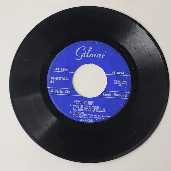 Gilmar Various Artist 6 Hits on Each Record 45 RPM RX103 Rhythmaires Mimi Martel - Picture 4 of 5